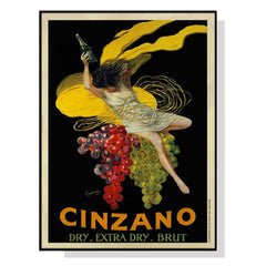 50cmx70cm Cinzano Black Frame Canvas Wall Art Tristar Online