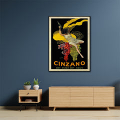 50cmx70cm Cinzano Black Frame Canvas Wall Art Tristar Online