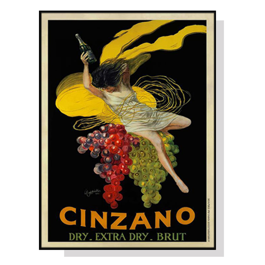 70cmx100cm Cinzano Black Frame Canvas Wall Art Tristar Online