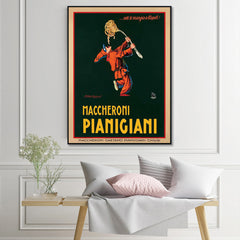 80cmx120cm Maccheroni Pianiciani Black Frame Canvas Wall Art Tristar Online