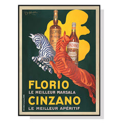 50cmx70cm Florio Cinzano Black Frame Canvas Wall Art Tristar Online