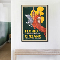 50cmx70cm Florio Cinzano Black Frame Canvas Wall Art Tristar Online