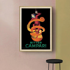 50cmx70cm Bitter Campari Gold Frame Canvas Wall Art Tristar Online