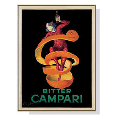 80cmx120cm Bitter Campari Gold Frame Canvas Wall Art Tristar Online