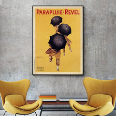 50cmx70cm Parapluie Revel Black Frame Canvas Wall Art Tristar Online