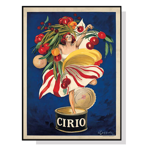 50cmx70cm Cirio By Leonetto Cappiello Black Frame Canvas Wall Art Tristar Online