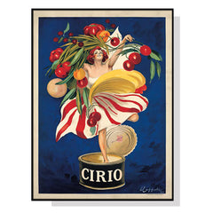 50cmx70cm Cirio By Leonetto Cappiello Black Frame Canvas Wall Art Tristar Online