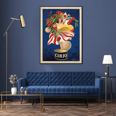 50cmx70cm Cirio By Leonetto Cappiello Black Frame Canvas Wall Art Tristar Online