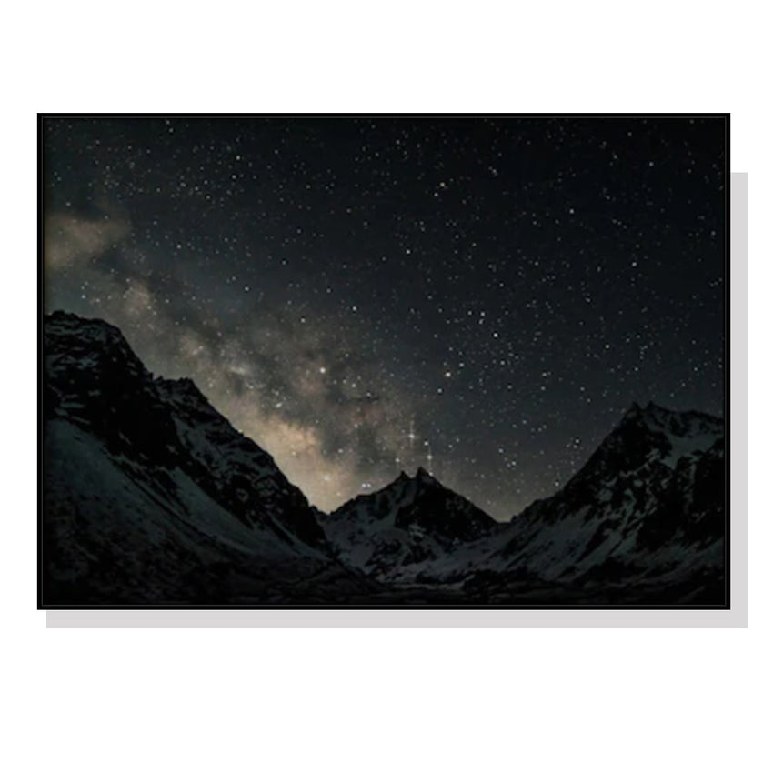 50cmx70cm Night Court Black Frame Canvas Wall Art Tristar Online