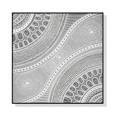 50cmx50cm Nayiri Bami Black Frame Canvas Wall Art Tristar Online