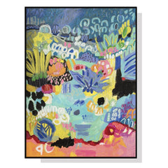 60cmx90cm Summer Smile B Black Frame Canvas Wall Art Tristar Online