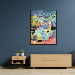 60cmx90cm Summer Smile B Black Frame Canvas Wall Art Tristar Online