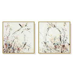 50cmx50cm Afternoon Walk 2 Sets Gold Frame Canvas Wall Art Tristar Online