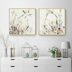 60cmx60cm Afternoon Walk 2 Sets Gold Frame Canvas Wall Art Tristar Online