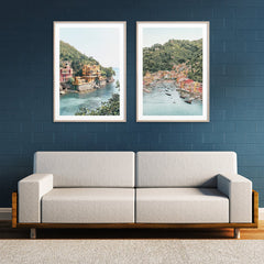 Wall Art 40cmx60cm Italy Coast 2 Sets Wood Frame Canvas Tristar Online