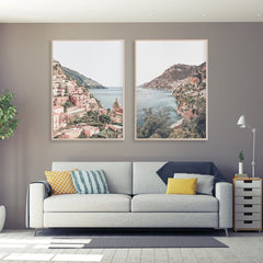 Wall Art 40cmx60cm Italy Positano 2 Sets Wood Frame Canvas Tristar Online