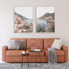 Wall Art 40cmx60cm Italy Positano 2 Sets Wood Frame Canvas Tristar Online