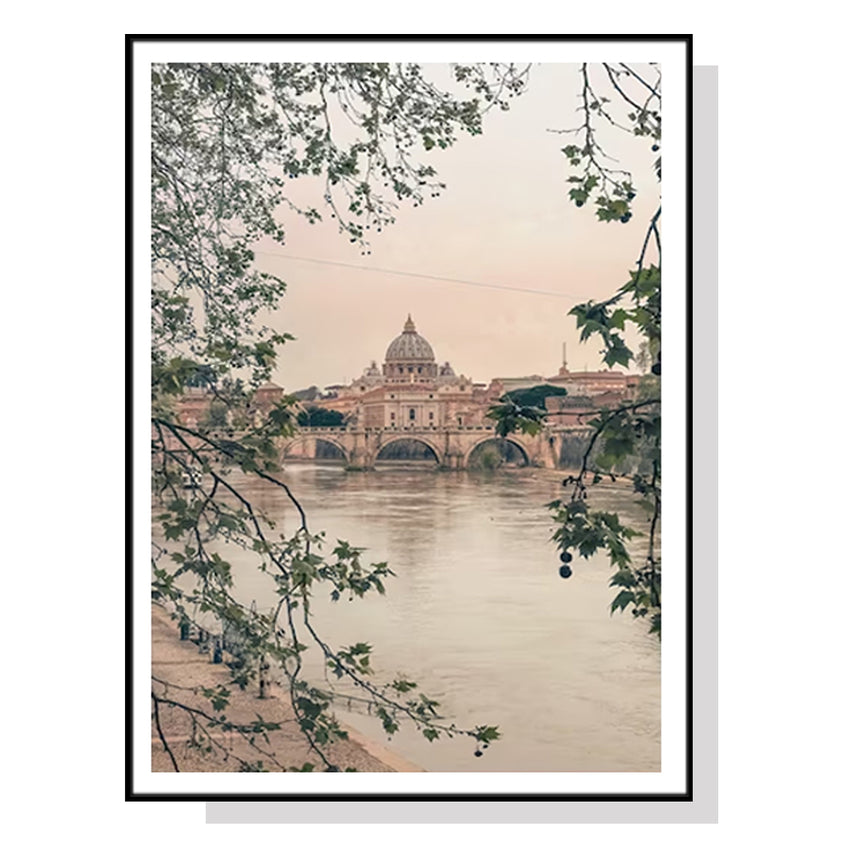 Wall Art 40cmx60cm Rome City Black Frame Canvas Tristar Online