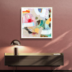 Wall Art 90cmx90cm Changed My Mind IV by Aleah Koury Gold Frame Canvas Tristar Online