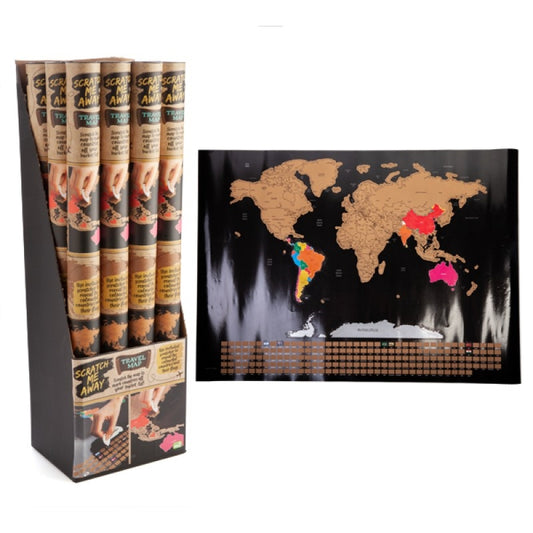 Scratch Me Away World Travel Map Tristar Online