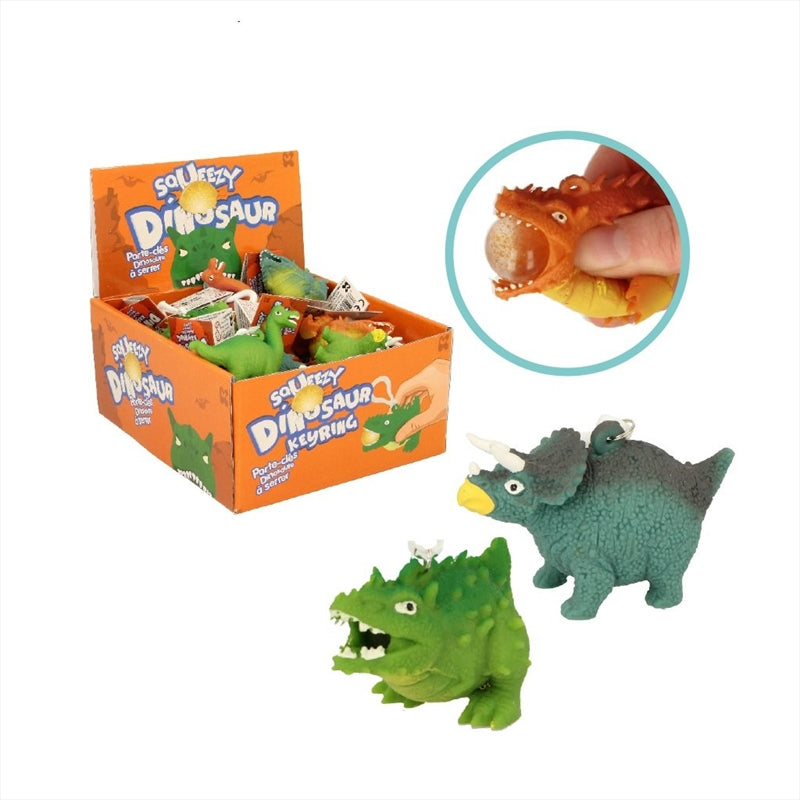 Squeezy Dino Keyring - SENT AT RANDOM Tristar Online