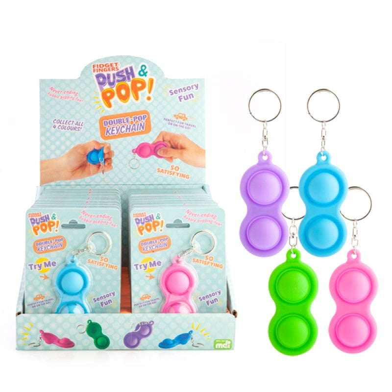 Double Push And Pop Keychain (Random Colour) Tristar Online