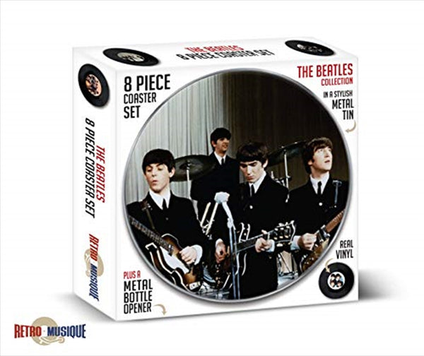 Beatles 8 Piece Coaster Set With Metal Tin Tristar Online