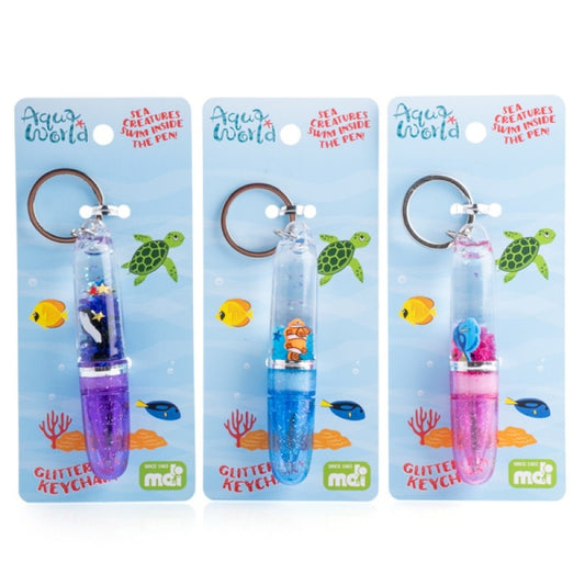 Sea Animal Glitter Pen Keychain  (SENT AT RANDOM) Tristar Online