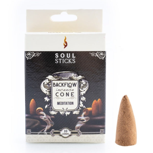Soul Sticks Meditation Backflow Incense Cone - Set of 10 Tristar Online
