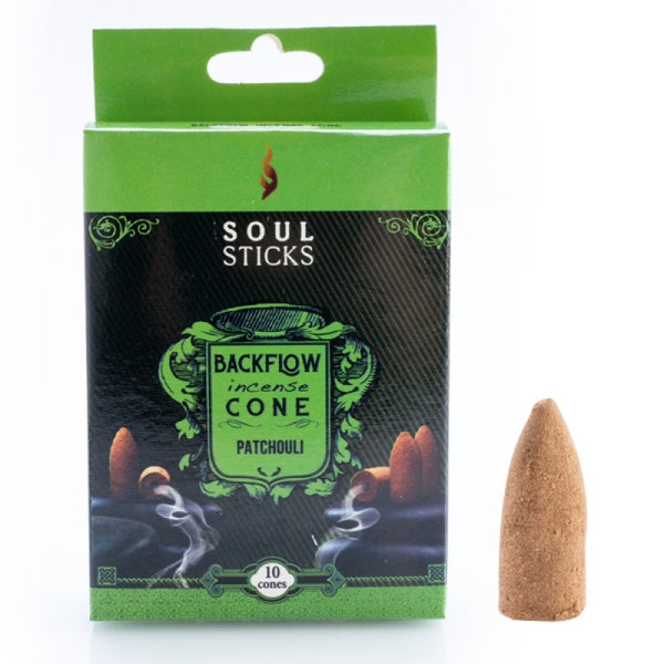 Soul Sticks Patchouli Backflow Incense Cone - Set of 10 Tristar Online