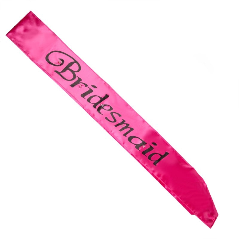 Hot Pink Bridesmaid Flashing Sash Tristar Online