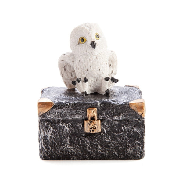 Snowy Owl Metal Chest Trinket Box Tristar Online