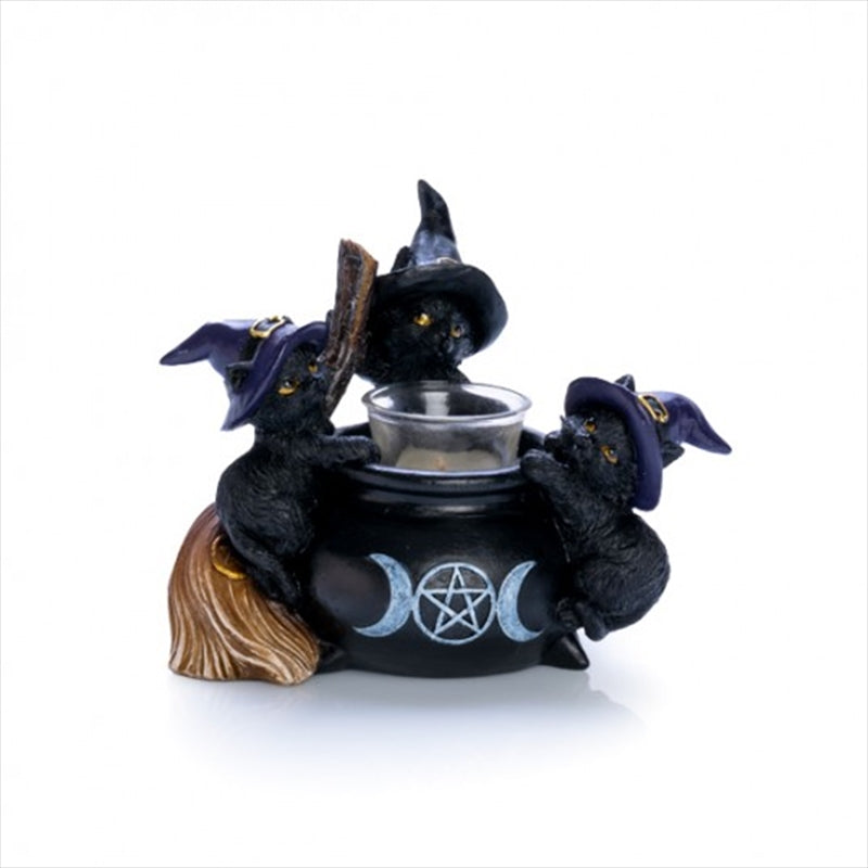 Black Cat Cauldron Tealight Holder Tristar Online