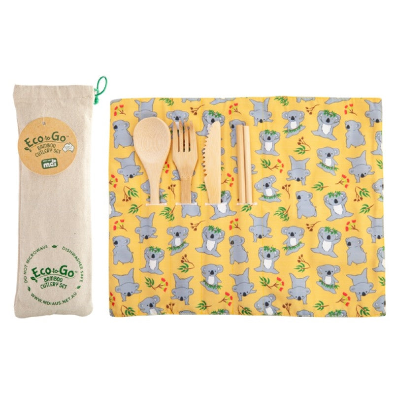 Koala Eco-to-Go Bamboo Cutlery Set Tristar Online
