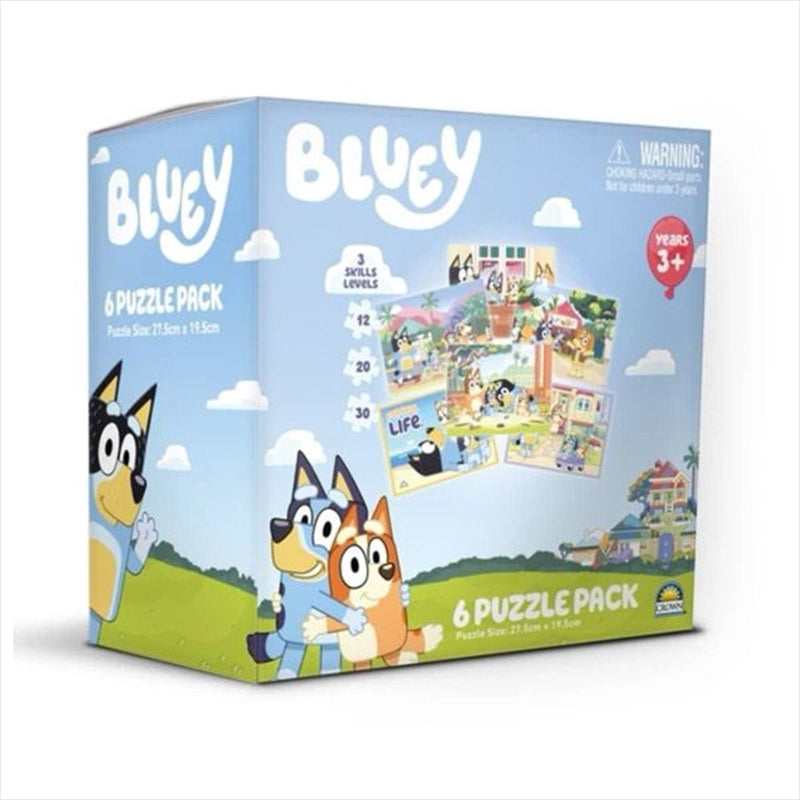 Bluey 6-in-1 Jigsaw Puzzle Pack Tristar Online