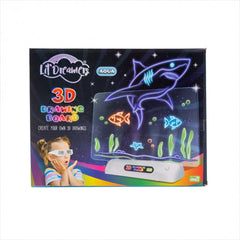 Lil Dreamers Aqua World's Sea Animals 3D Illuminate Drawing Board Tristar Online
