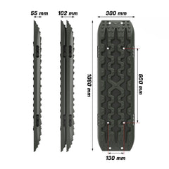 X-BULL Recovery Tracks Boards 4x4 4WD 10T 2PCS Offroad Vehicle Sand Mud Gen3.0 Olive Tristar Online