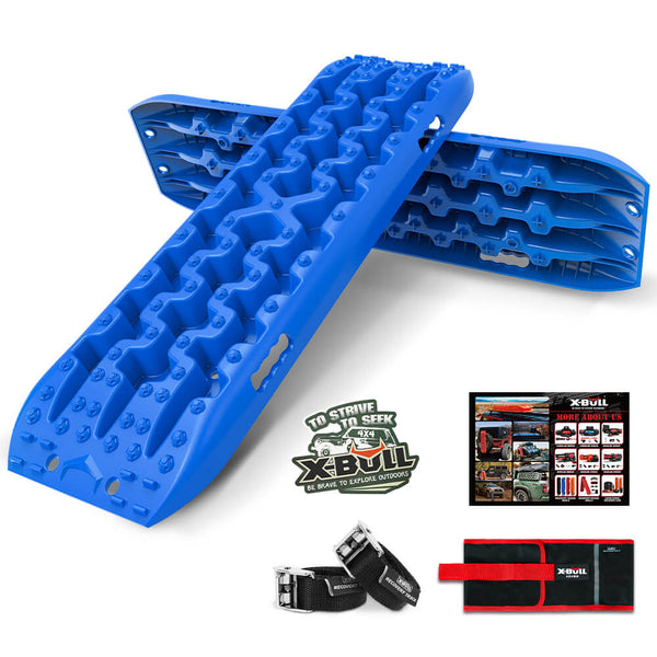 X-BULL Recovery tracks kit Boards 4WD strap mounting 4x4 Sand Snow Car qrange GEN3.0 6pcs blue Tristar Online