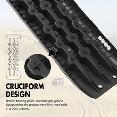 X-BULL Recovery tracks Boards 10T 2 Pairs/ Sand / Mud / Snow Mounting Bolts Pins Gen 2.0 -Black Tristar Online