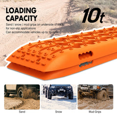 X-BULL 10 Pairs of Recovery tracks Boards Traction 10T Sand tracks/ Mud /Snow Gen 2.0 Orange Tristar Online