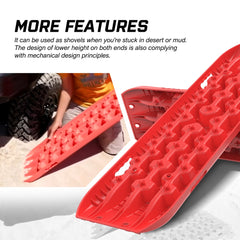 X-BULL Recovery tracks Boards 10T 2 Pairs Sand Mud Snow With Mounting Bolts pins Red Tristar Online
