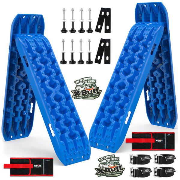 X-BULL Recovery tracks Boards 10T 2 Pairs Sand Mud Snow With Mounting Bolts pins Blue Tristar Online