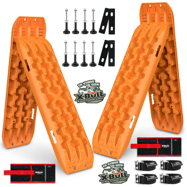 X-BULL Recovery tracks Boards 10T 2 Pairs Sand Mud Snow With Mounting Bolts pins Orange Tristar Online
