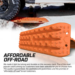 X-BULL 2PCS Recovery Tracks Snow Tracks Mud tracks 4WD With 4PC mounting bolts Orange Tristar Online