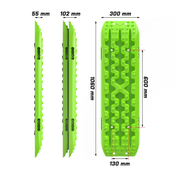 X-BULL Recovery tracks Boards 10T 2 Pairs Sand Mud Snow With Mounting Bolts pins Green Tristar Online