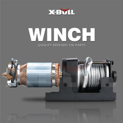 X-BULL Electric Winch 3000lbs Steel Wire Cable 12V Boat ATV UTV Winch Trailer 2 Units Tristar Online