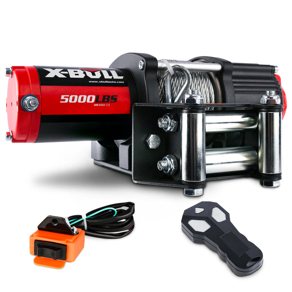 X-BULL Electric Winch 12V 5000LBS Wireless 15.2M Steel Cable ATV UTV 4WD Boat Tristar Online