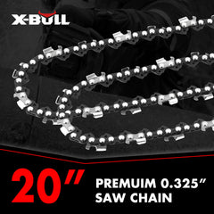 X-BULL 20'' Chainsaw Bar and Chain 0 .325 Pitch Gauge 76 Link Universal Tristar Online