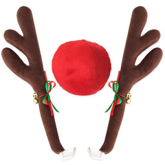 Reindeer Car Antlers and Nose Decoration Set Xmas Jingle Bells 20 sets Tristar Online
