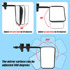 X-BULL Towing Mirrors Universal Multi Fit Clamp On 4X4 Caravan Trailer A Pair Tristar Online